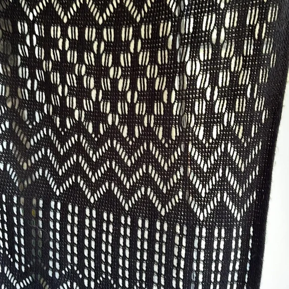 Black Soft Knit Poncho one Size - Picture 4 of 5